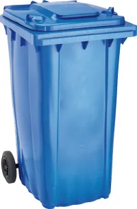 Coș mare de gunoi WAVE 240-l plastic Albastru