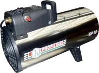 Incalzitor ventilator pe gaz 11-18kW reglabil din otel inoxidabil