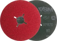 Disc abraziv de polizat pentru inox, oteluri inalt aliate, 180mm, gran.40, VSM