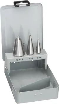 Set burghie HSS in trepte pentru tabla, 3-30.5mm, 3 buc, FORTIS  