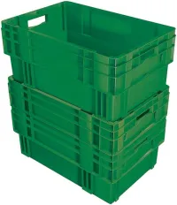 Container de stivuire și cuib DTK 600x400x210 mm verde