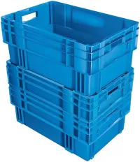 Container de stivuire și cuib DTK 600x400x270 mm albastru