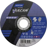 Disc de tăiere Vulcan Steel/Inox drept 125x2,5