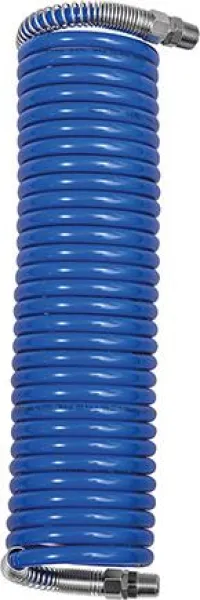 Furtun spiral PA albastr,Rac. filet+prot anti-indoFE R1/4