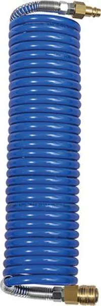 Furtun spiral PA albastr,Cupla cu niplu DN7,2 12x9mm, 5m RIEGLER