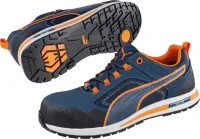 Pantofi de protectie cu bombeu, Crosstwist Low 643100, S3 HRO SRC, albastru-portocaliu, mărimea 46, PUMA®