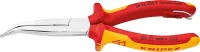 Clește plat-rotund cu tăiș (patent cu cioc angular) 200mm, Knipex