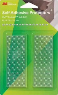 Bumpon, 80 buc tampoane elastice transparente 7,9 x 2,2mm