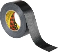 Bandă adezivă universală din material textil Shape 2904 neagră, 48 mm x 50 m 3M