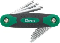 Set chei torx T8-T40 in suport rabatabil, 8 piese, FORTIS 