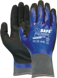 Mănușă M-Safe 14-650, nitril, mărimea 10, acoperită complet