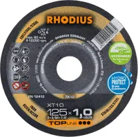 Disc de taiere pentru inox, 125x1,0mm, drept, TOPLINE, RHODIUS