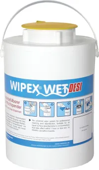 Dozator de șervețele umede WIPEX-WET, plastic galben