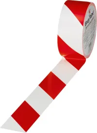 Bandă de marcat roșu/alb 75 mm x 33 m