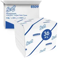 Scott CONTROL Sistem de hârtie igienică pentru foi tăiate /Alb F2
