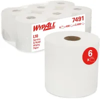 WypAll L10 distribuitor central de cârpă pentru ștergere hârtie pentru Roll Control/alb