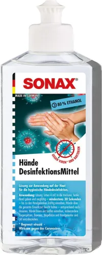 Dezinfectarea mainilor SONAX 250 ml