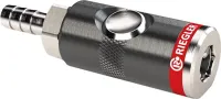 Cuplaj de siguranță cu buton, rotativ, NW 7.4mm, priză 6mm RIEGLER