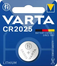 Baterie Lithium CR 2025, 3.0V, 157 mAh, ambalata individual in blister, VARTA