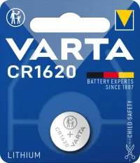 Baterie Lithium CR 1620, 3.0V, 70 mAh, ambalata individual in blister, VARTA