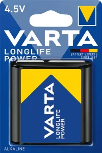 Baterie plata LONGLIFE Power 4.5V, 3 LR 12, ambalata individual in blister, VARTA