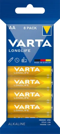 Baterie LONGLIFE Mignon AA LR 6, blister de 8, VARTA