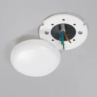Cutie de joncțiune pentru tavan, albă, plată, rotundă, 100 x 22 mm