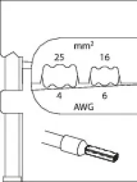 8140-07 Modul-Einsatz für Aderendhülsen 16/25mm