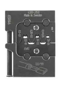 8140-09 Modul-Einsatz für Flachsteckhülsen 2,8