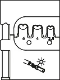 8140-25 Modul-Einsatz für Multi Contact MC4