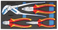 1500 CT1-VDE 142 VDE Pliers set, in 1/3 Check-Tool module, 4 pieces