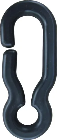 Cârlig universal negru pentru lanț din plastic