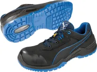 Pantofi de protectie cu bombeu, Argon Blue Low 644220, S3 ESD SRC, negru-albastru, mărimea 46, PUMA®