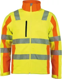 Jachetă Warning softshell, Prevent, galbenă, mărime 3XL