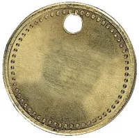 Instrument marca alama Ø 27mm, perforat, cu marginea cu margele KUKKO