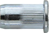 Piuliță cu nituri oarbe, oțel, zincată, cap cilindru M5x7x13,5mm GESIPA