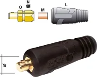 Fisa tata, pentru cablu de sudura standard 16-35mm², max 400A, pin 13mm