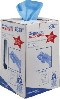 Servetele WYPALL X60 24,5x42cm albastru deschis 150 coli.