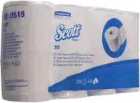 SCOTT 350 șervețe igienică cu 2 straturi. alb strălucitor 8x350 coli