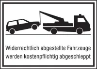 Semn interzis parcare aluminiu 400X250 mm Ilegal.