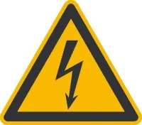 avertisment periculos electr. aluminiu gofrat