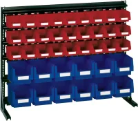 Raft Vario V6B cu 39 cutii PLK, albastru/rosu