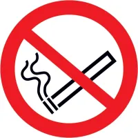 Semn de interzicere Fol fumat D 50 mm, 6 buc.