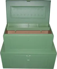 Carcasa din tabla de otel verde 690x360x310mm (H)