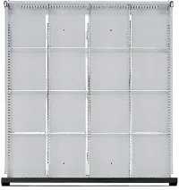 Set separator sertar pentru FH 90-150mm 1/4 diviziune pentru sertar L500xD540 mm