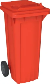 Coș mare de gunoi WAVE 80 l plastic roșu