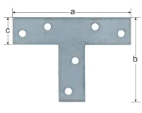 conector T plat 76x16 mm