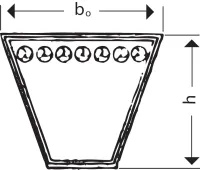 Profil curea trapezoidale 5 Il.: 190 mm, Rl.: 200 mm