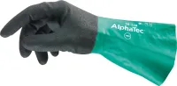 Handsch.AlphaTec 58-128, Gr. 8, schwarz/grün