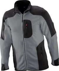 Jachetă fleece din jerseu RALF, gri-negru, mărime 2XL